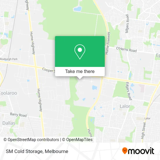 Mapa SM Cold Storage