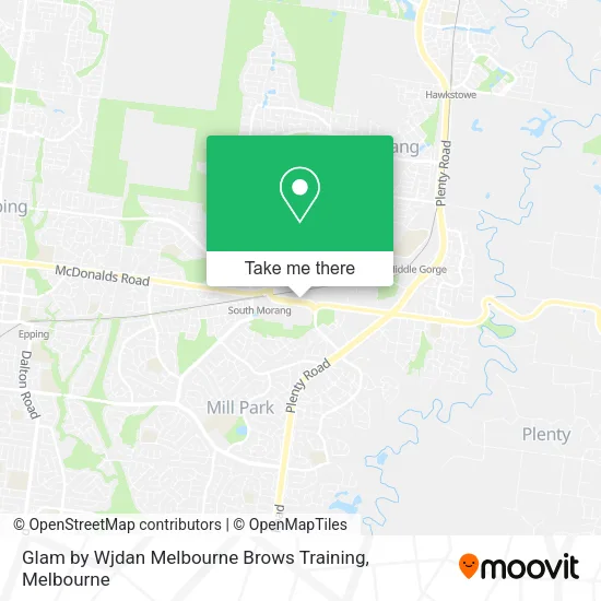 Glam by Wjdan Melbourne Brows Training map