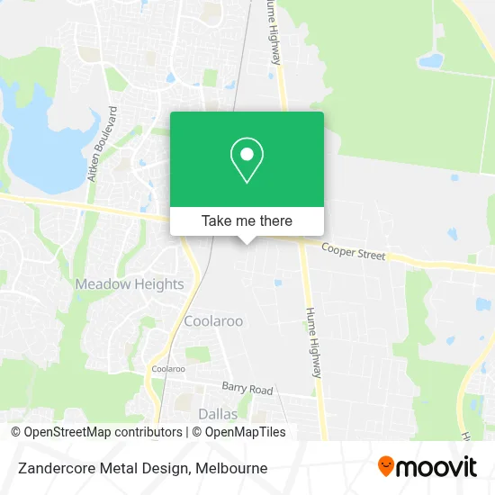 Mapa Zandercore Metal Design