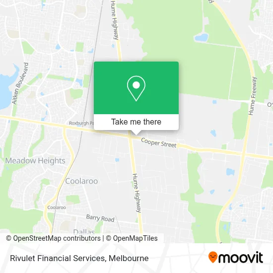 Mapa Rivulet Financial Services