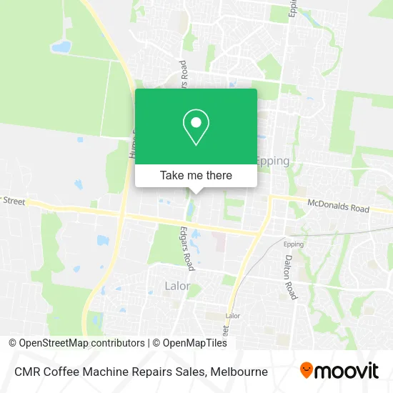 CMR Coffee Machine Repairs Sales map