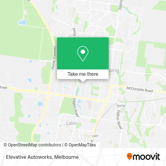 Mapa Elevative Autoworks