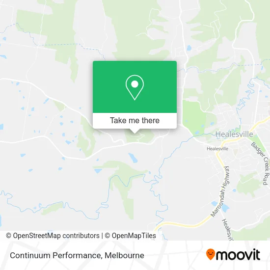Continuum Performance map