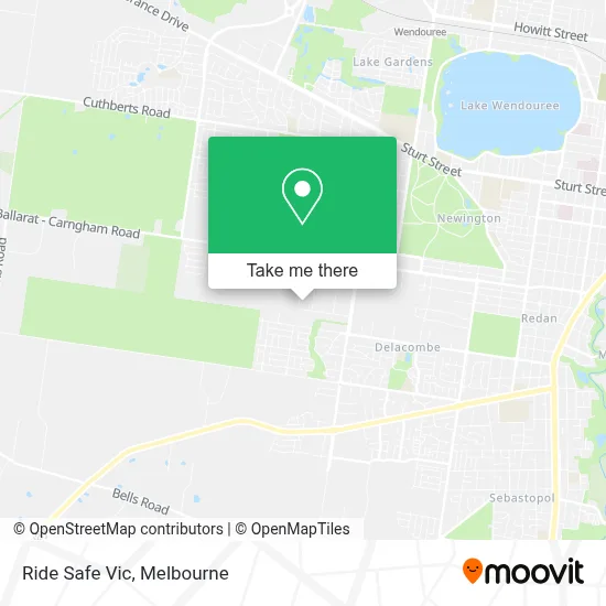 Ride Safe Vic map
