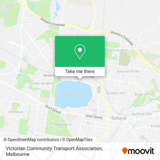 Mapa Victorian Community Transport Association