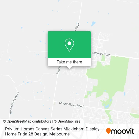 Mapa Privium Homes Canvas Series Mickleham Display Home Frida 28 Design
