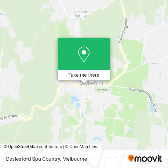 Daylesford Spa Country map