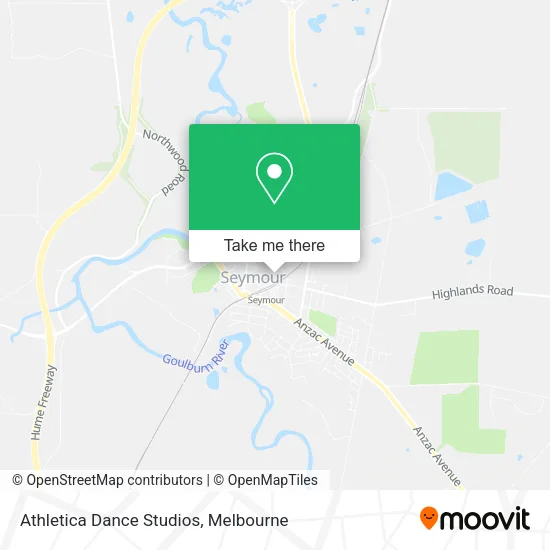 Athletica Dance Studios map