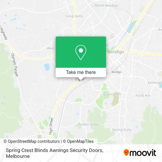 Spring Crest Blinds Awnings Security Doors map