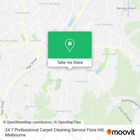 24 7 Professional Carpet Cleaning Service Flora Hill map