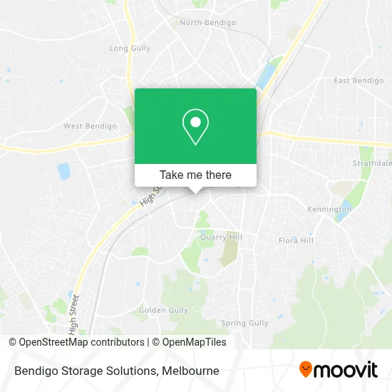 Mapa Bendigo Storage Solutions