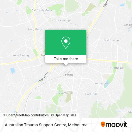 Australian Trauma Support Centre map