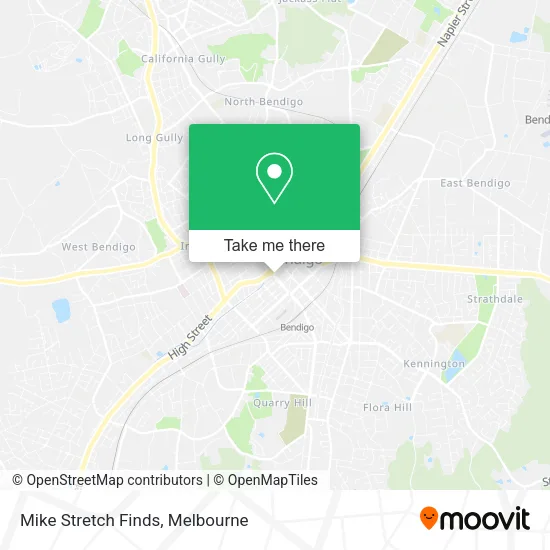 Mike Stretch Finds map
