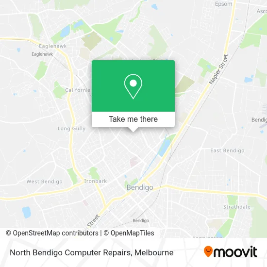 Mapa North Bendigo Computer Repairs