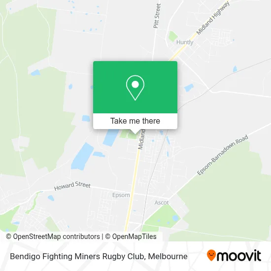 Mapa Bendigo Fighting Miners Rugby Club