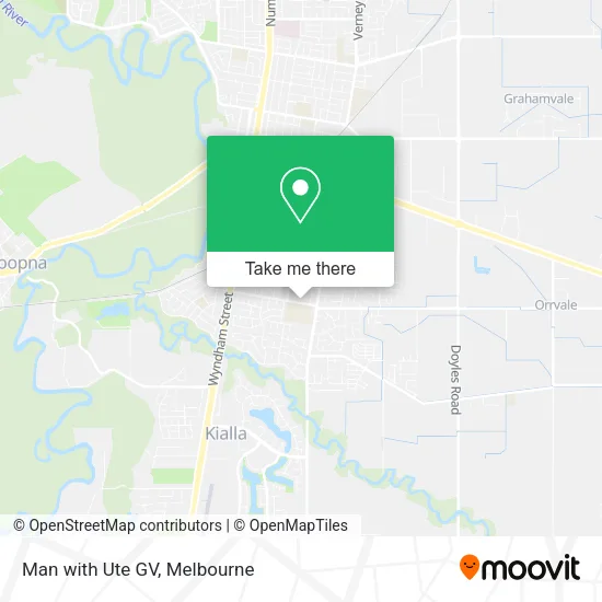 Man with Ute GV map