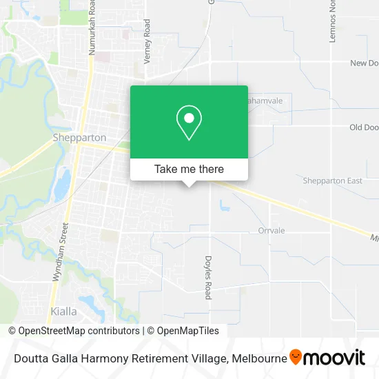 Doutta Galla Harmony Retirement Village map