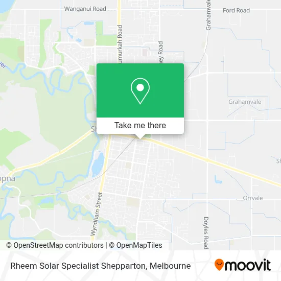 Mapa Rheem Solar Specialist Shepparton