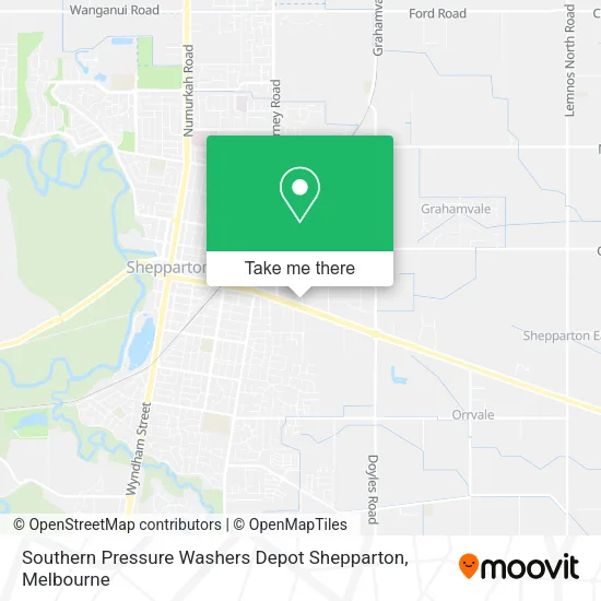 Mapa Southern Pressure Washers Depot Shepparton