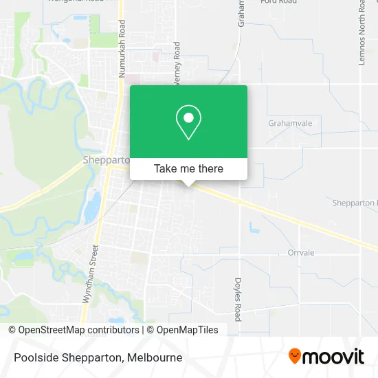Mapa Poolside Shepparton