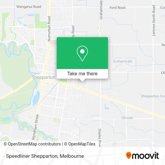 Speedliner Shepparton map