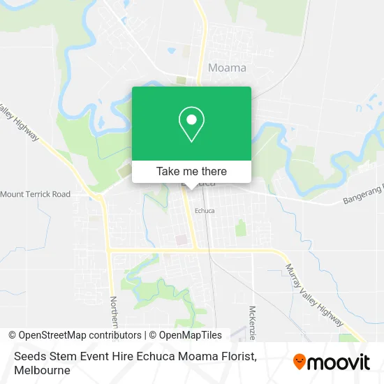 Seeds Stem Event Hire Echuca Moama Florist map