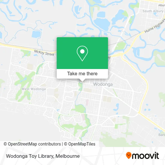 Mapa Wodonga Toy Library