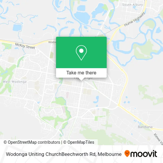 Wodonga Uniting ChurchBeechworth Rd map