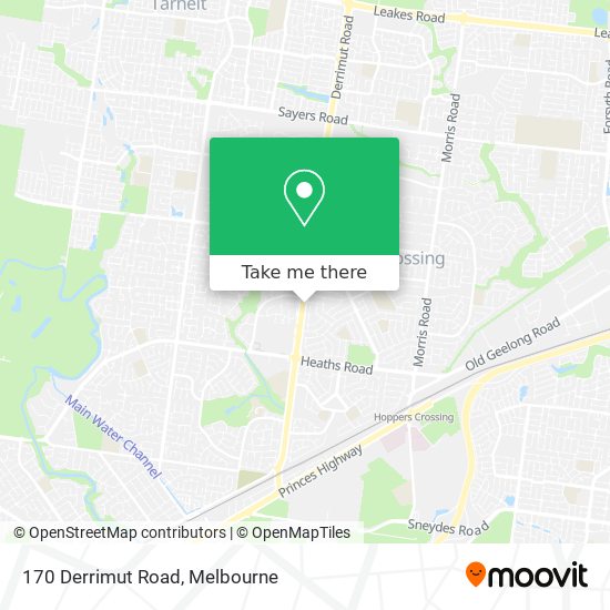 Mapa 170 Derrimut Road