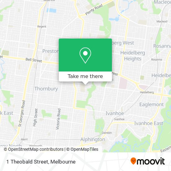 1 Theobald Street map