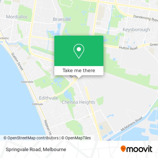 Mapa Springvale Road