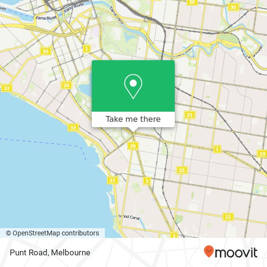 Punt Road map