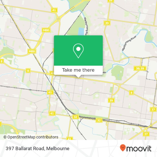 397 Ballarat Road map