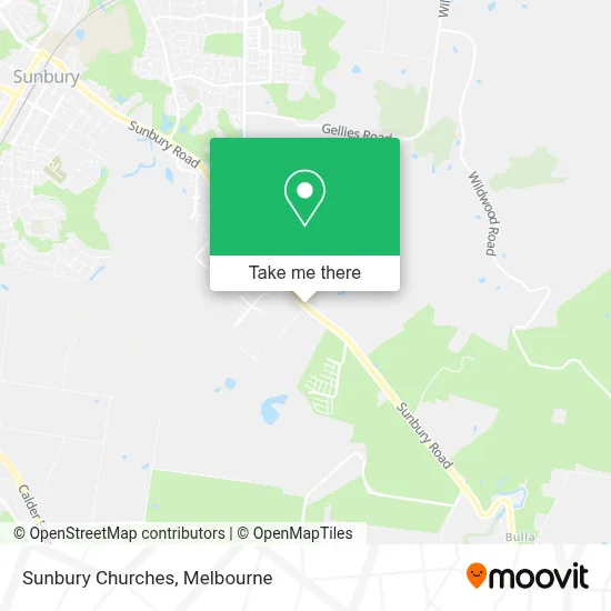 Mapa Sunbury Churches
