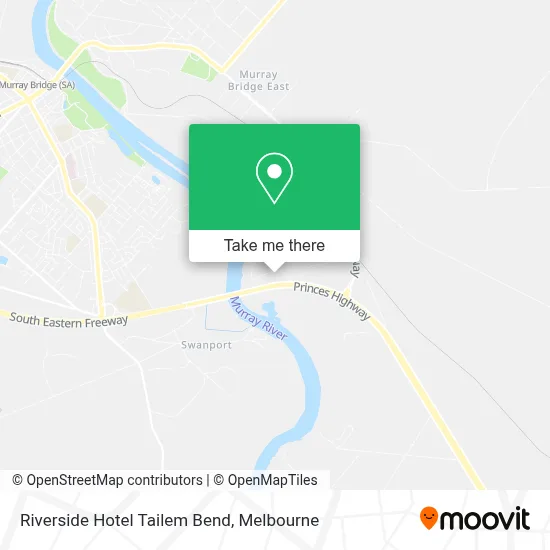 Mapa Riverside Hotel Tailem Bend