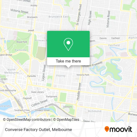 Mapa Converse Factory Outlet