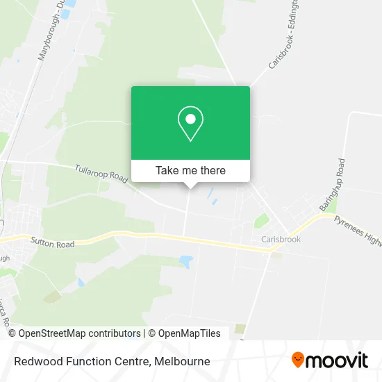 Mapa Redwood Function Centre