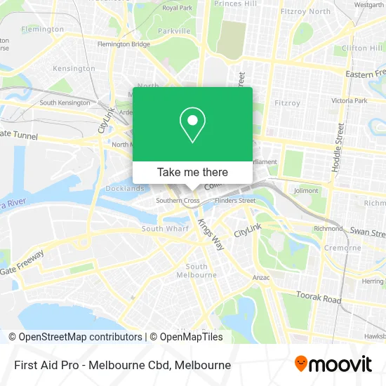Mapa First Aid Pro - Melbourne Cbd