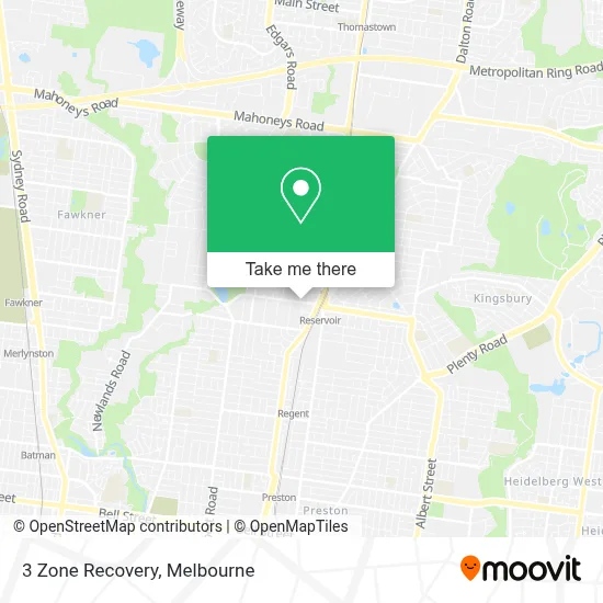3 Zone Recovery map