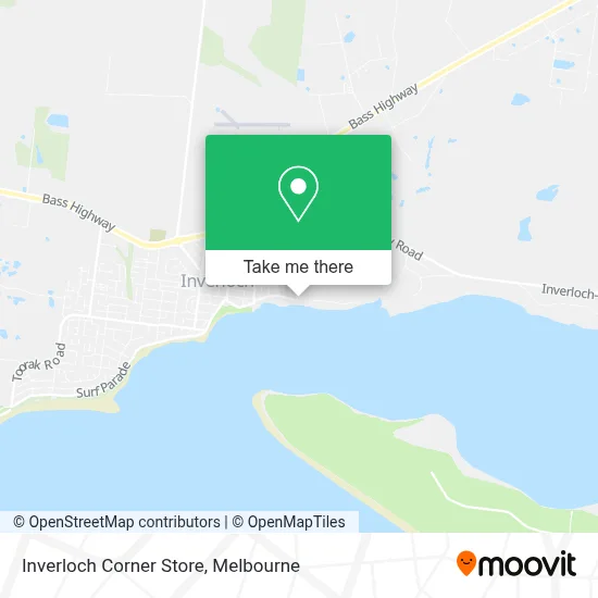 Mapa Inverloch Corner Store