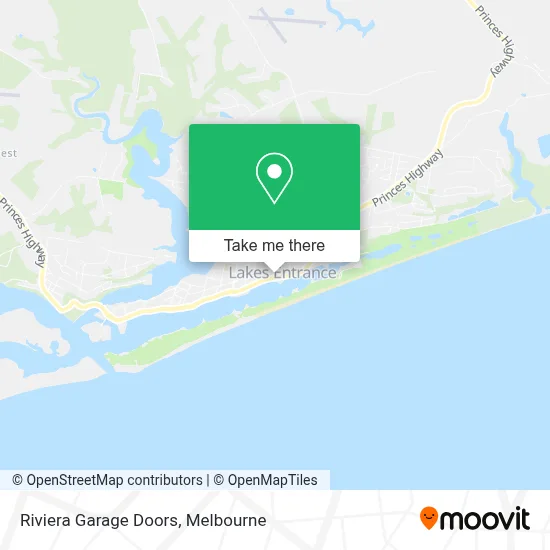 Mapa Riviera Garage Doors