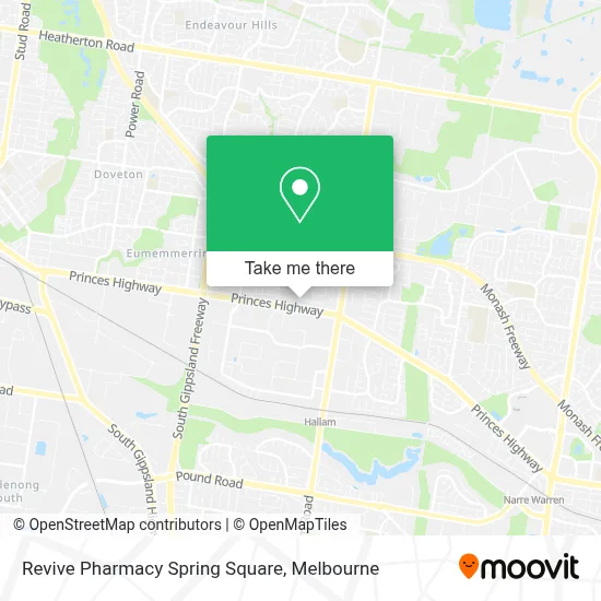 Mapa Revive Pharmacy Spring Square