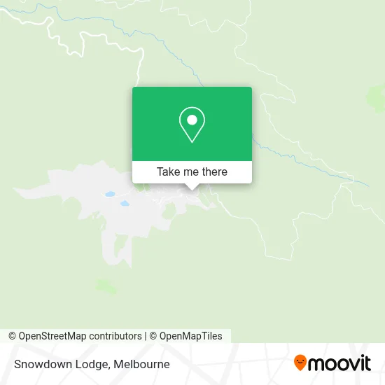 Mapa Snowdown Lodge