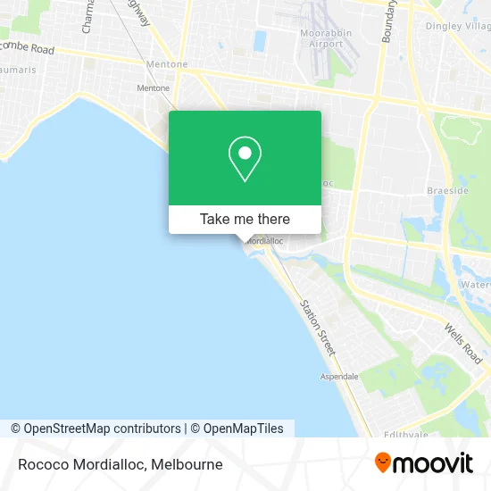 Mapa Rococo Mordialloc