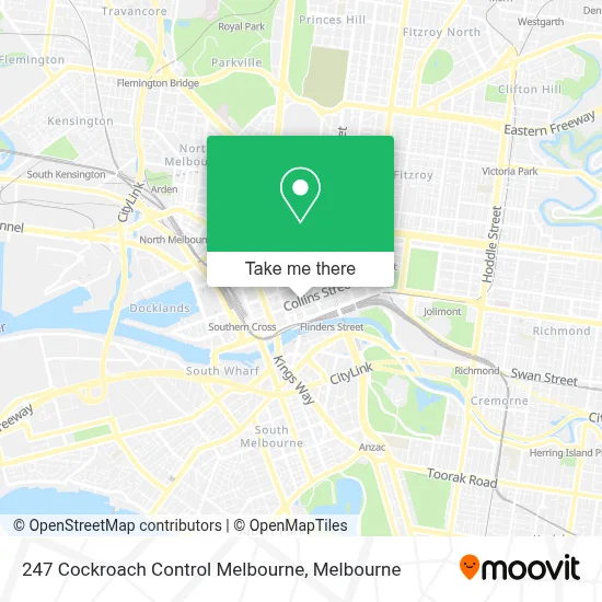 247 Cockroach Control Melbourne map