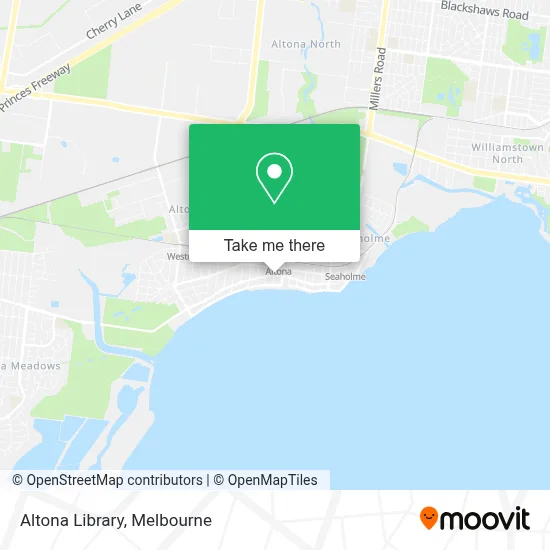 Mapa Altona Library