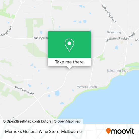 Merricks General Wine Store map