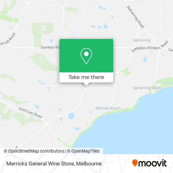 Merricks General Wine Store map