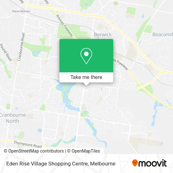 Mapa Eden Rise Village Shopping Centre