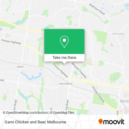 Gami Chicken and Beer map